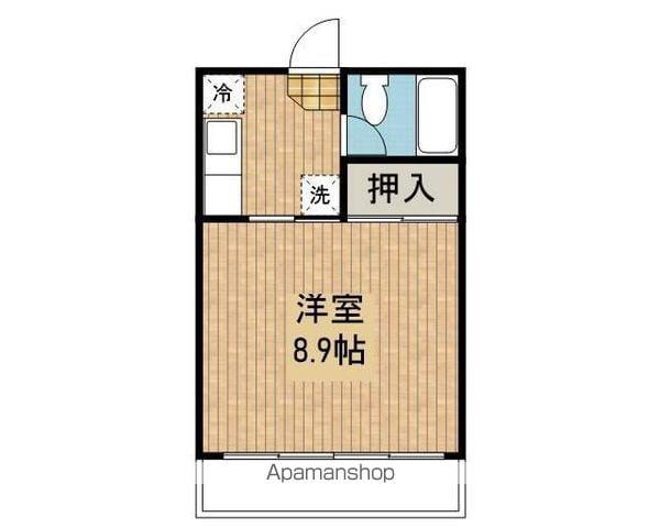 マンションストーク(1K/3階)の間取り写真