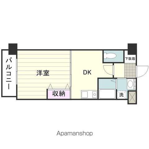 RJR鹿大前(1DK/7階)の間取り写真