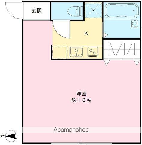 モデュロール高井戸(ワンルーム/2階)の間取り写真