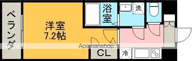 UURコート名古屋名駅(1K/12階)の間取り写真