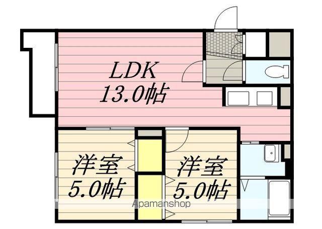 クラリス菊水Ⅱ(2LDK/5階)の間取り写真