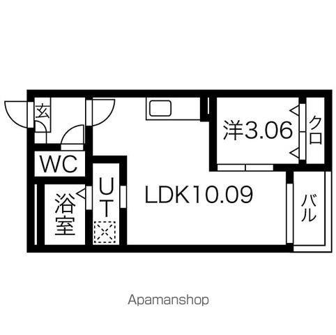 JACK FUNAIRI Ⅱ(1LDK/3階)の間取り写真