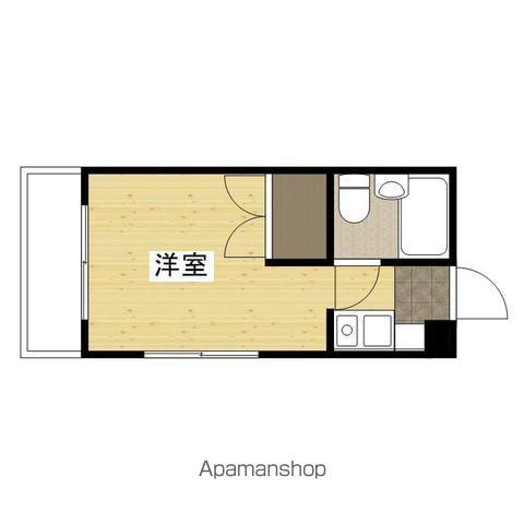 サンゴマンション(1K/4階)の間取り写真