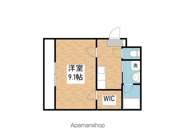 HILLS KOEI(1K/3階)の間取り写真