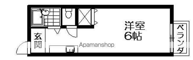 プラザエイト(ワンルーム/1階)の間取り写真