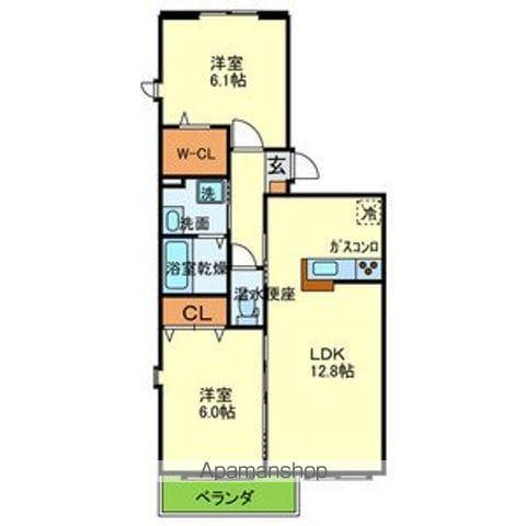 サウスERN COURT(2LDK/3階)の間取り写真