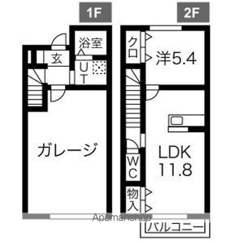 ＬＵＭＩＲＥＡ　Ⅲ(1LDK)の間取り写真