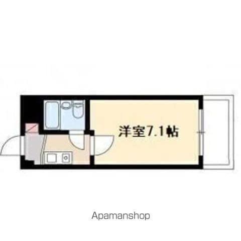 ドール堀田Ⅰ(1K/6階)の間取り写真