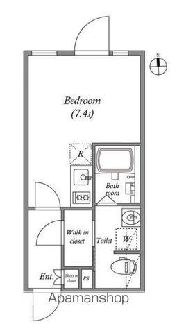 LEGALAND四谷ANNEX(ワンルーム/2階)の間取り写真