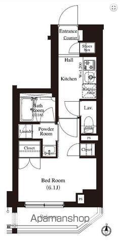 アーバンパーク住吉(1K/3階)の間取り写真