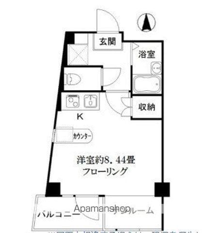 アート・フル上石神井Ⅱ(ワンルーム/2階)の間取り写真