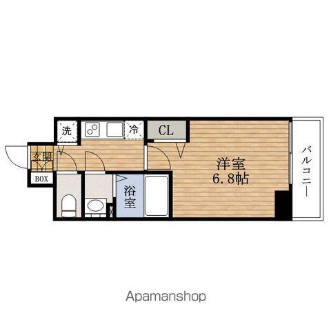PRESSANCE難波ラフィーネ(1K/7階)の間取り写真