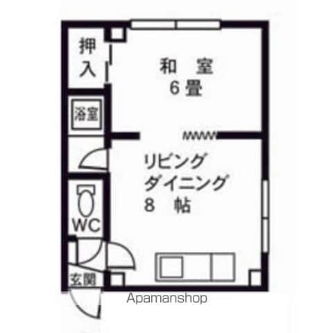メゾンステラII(1DK/3階)の間取り写真