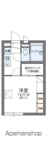 レオパレスつきのき(1K/1階)の間取り写真