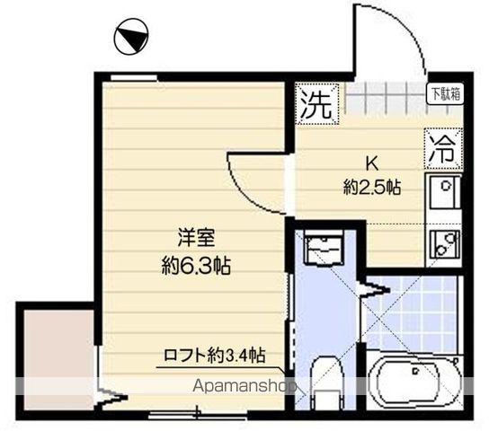 シトラスハウス金町(1K/1階)の間取り写真