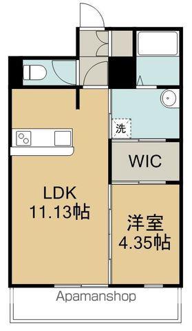 セントフィールド榴ヶ岡アネックス(1LDK/8階)の間取り写真