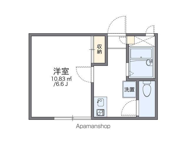 レオパレスウエストマーランド(1K/2階)の間取り写真