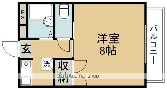 K・Iハイツ(1K/4階)の間取り写真