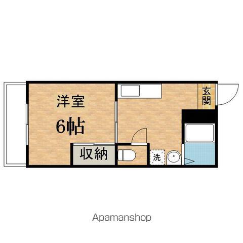 諏訪ハイム12(1DK/2階)の間取り写真