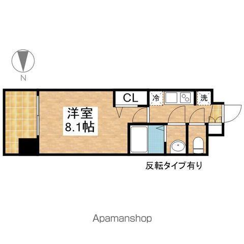 プレサンス大須観音駅前(1K/6階)の間取り写真