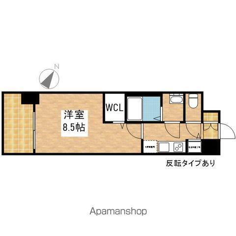 プレサンスジェネ鶴舞(1K/4階)の間取り写真