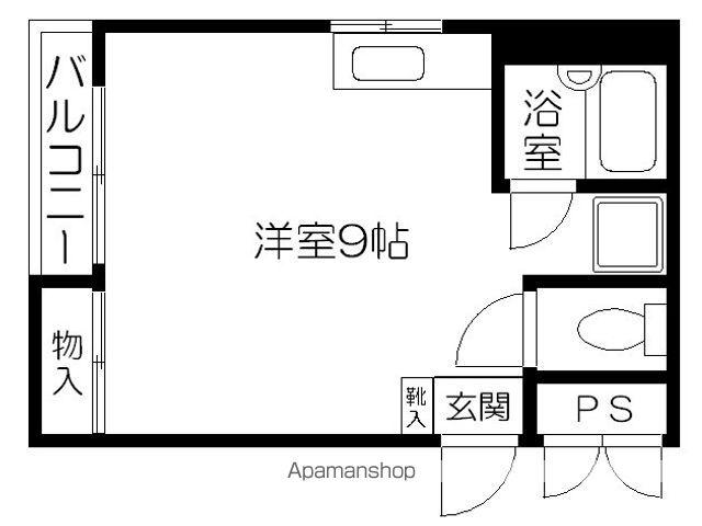 M-上通並木坂(ワンルーム/4階)の間取り写真