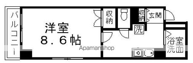 WELL PREMIADO(1K/2階)の間取り写真