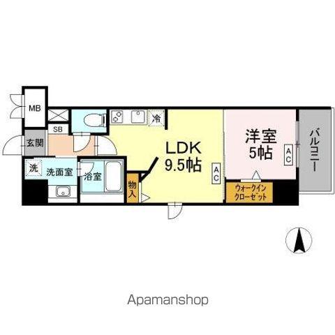 ダイワシティー庄内通(1LDK/3階)の間取り写真