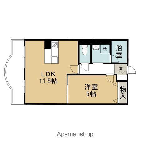デュオグラート(1LDK/3階)の間取り写真