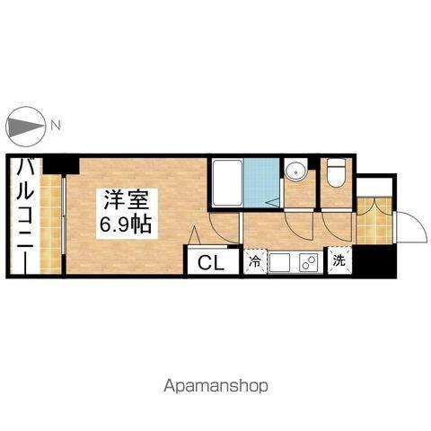 プレサンス上前津エレスタ(1K/6階)の間取り写真