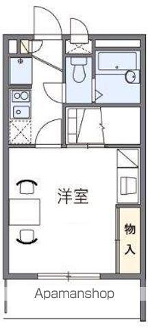 レオパレスラフィーネ(1K/1階)の間取り写真