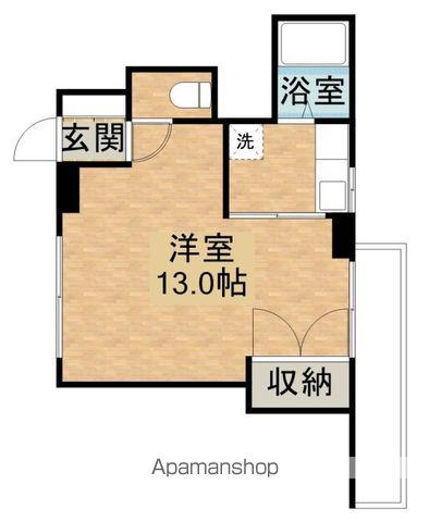 21コスモス恒久(ワンルーム/3階)の間取り写真