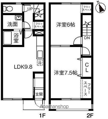 ＶＥＲＤＥみどり野ⅡＢ(2LDK)の間取り写真