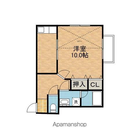 グリーンコーポカシマ(1DK/1階)の間取り写真