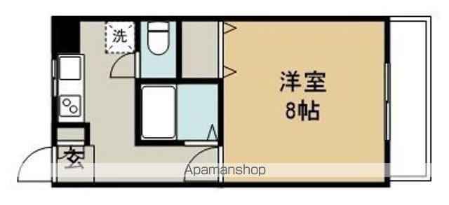 パートナー小松島(1K/1階)の間取り写真