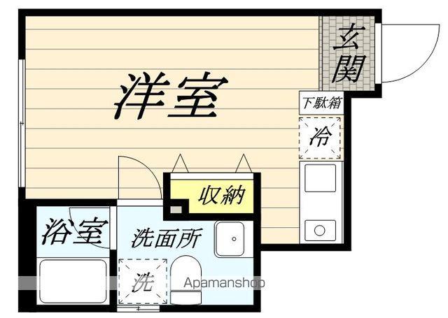 LAZ LUMINOSA KAWASAKIラズルミノサカワサキ(ワンルーム/2階)の間取り写真