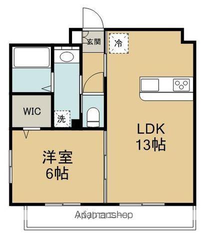 LA VERITE(1LDK/3階)の間取り写真