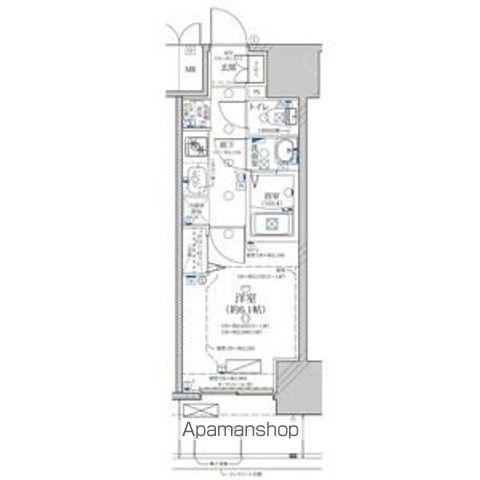 ディアレイシャス浅間町III(1K/8階)の間取り写真