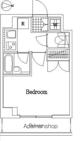 ルーブル上高井戸(1K/3階)の間取り写真