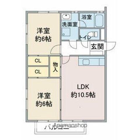 アプト岩崎台(2LDK/1階)の間取り写真