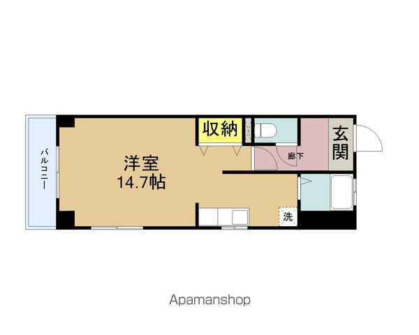 ファミール本町(ワンルーム/2階)の間取り写真