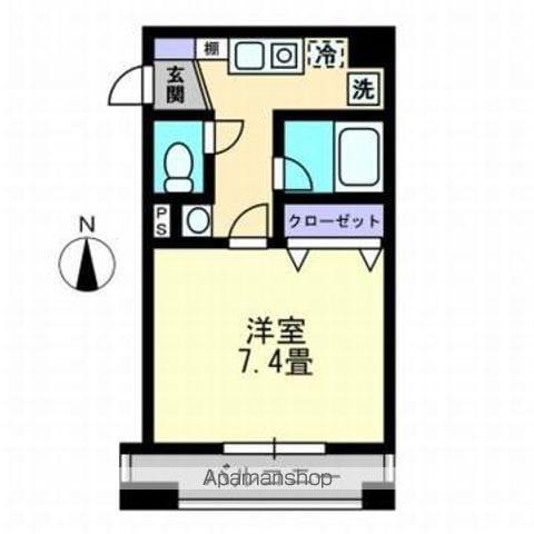 サンテラス21(1K/2階)の間取り写真