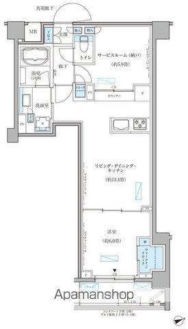 パークアクシス文京本郷(1SLDK/4階)の間取り写真
