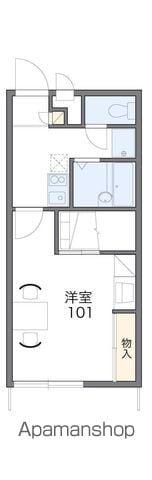 レオパレス古川(1K/2階)の間取り写真