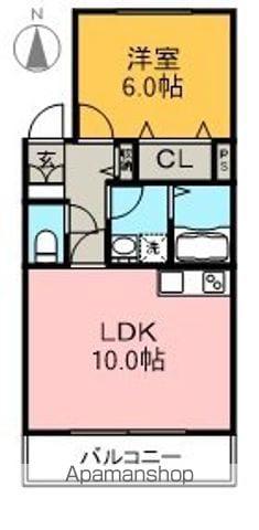 ファースト(1LDK/3階)の間取り写真