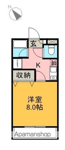 コーポならわ(1K/2階)の間取り写真