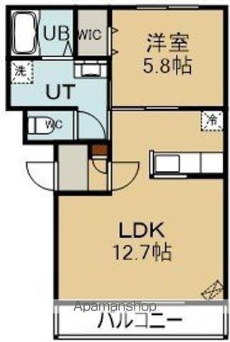 ANDOLLFAN(1LDK/1階)の間取り写真
