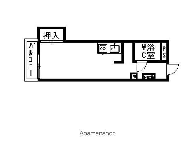 七瀬中町ホームズ(ワンルーム/3階)の間取り写真