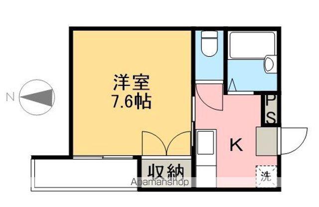 マンションアーバン(1K/3階)の間取り写真