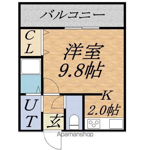 イオ南3条(1K/4階)の間取り写真